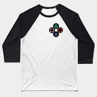 Playstation Style Buttons Alt Baseball T-Shirt